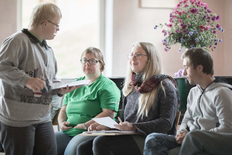 Saal im Loidholdhof für gemeinsame Tätigkeiten